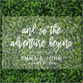 Andaz Press Custom Large Wedding Acrylic Sign, 16 x 24 Inches, The Adventure by AndazPress