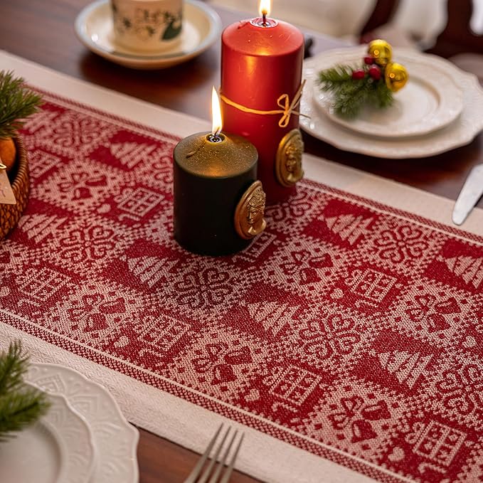 Table Runners 63 Inches, Christmas Tree Table Runner - Image 5