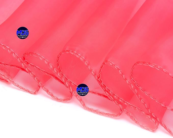 MDS Pack of 25 PCS Organza Chair Sashes Wider Dining Chair Bows Ribbon Tie Back - Image 6