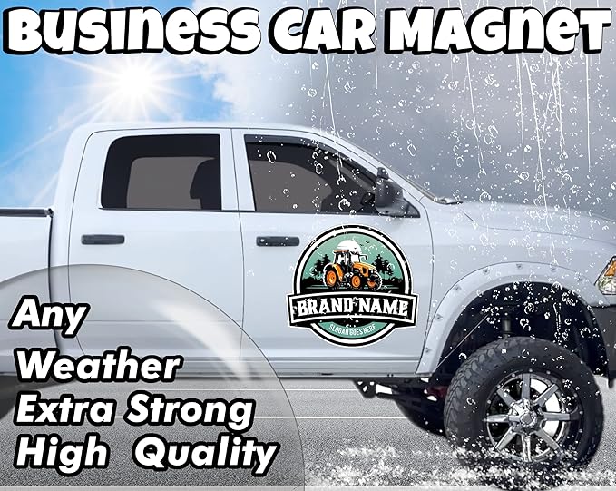 Die Cut Custom Car Magnet Sign | Personalized Logo - Image 6