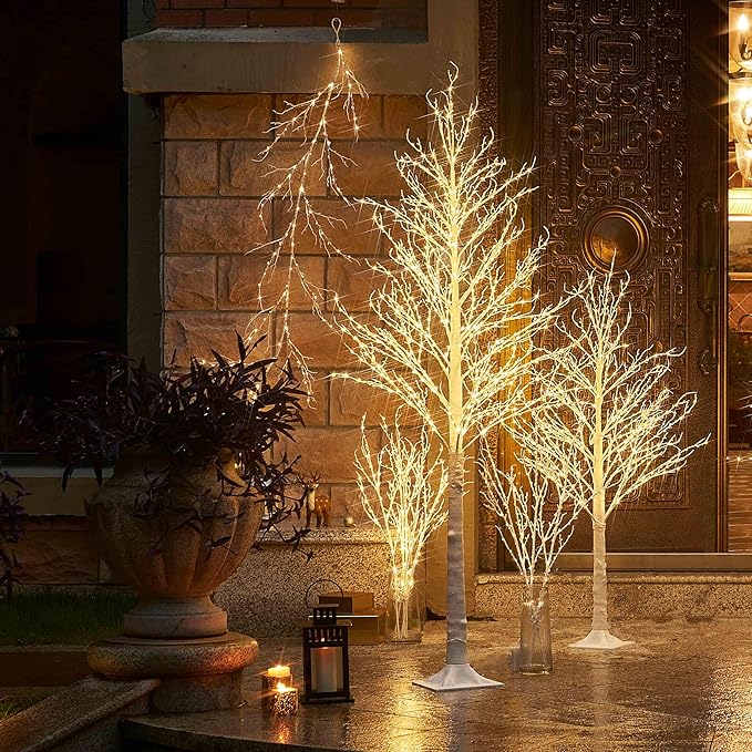 Hairui Lighted White Twig Branches Plug in - Image 7