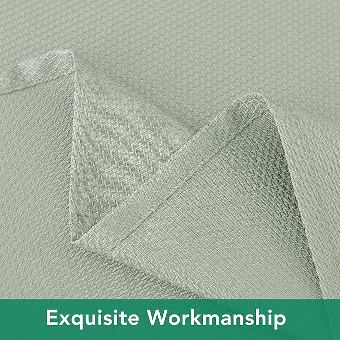 Biscaynebay Tablecloth for Rectangle Tables-70x108 Inch Sage Outdoor Picnic - Image 4