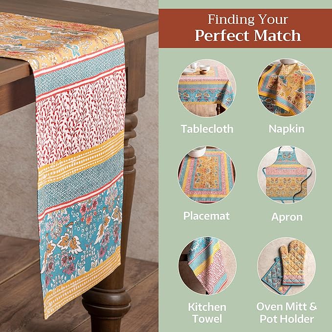 Maison d' Hermine Table Runner 100% Cotton Single Layer Table Runners 72 inches - Image 5