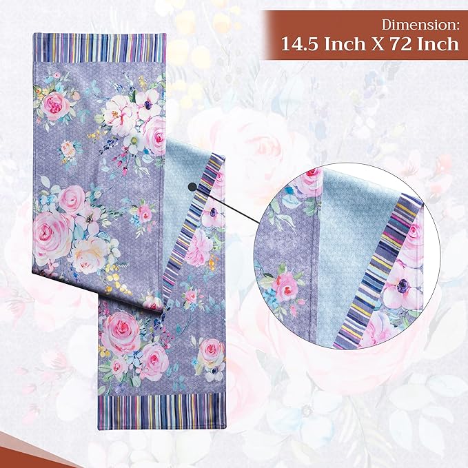 Maison d' Hermine Table Runner 100% Cotton Double Layer Table Runners 72 inches - Image 4