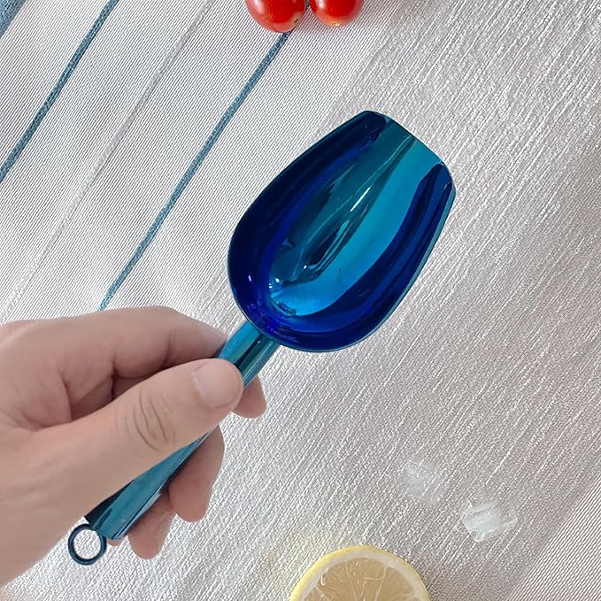 Metal Ice Scoop 3 Oz, Small Stainless Steel Ice scooper - Image 3