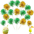 Ephlyn 30Pcs Foil Firework Cupcake Toppers Sparkle Tinsel Cupcake Picks by Ephlyn