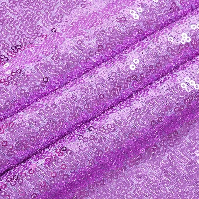 Eternal Beauty Lavender Sequin Backdrop, 20x10 Ft Glitter Background Curtains - Image 6