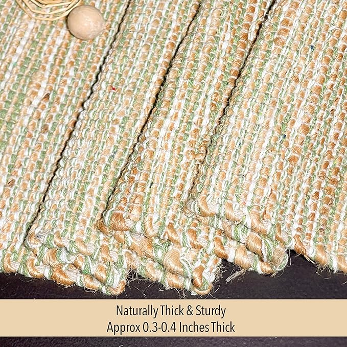 Chardin home Natural Jute Table Runner 13x36 Inch – Vintage Boho Rustic Table - Image 3