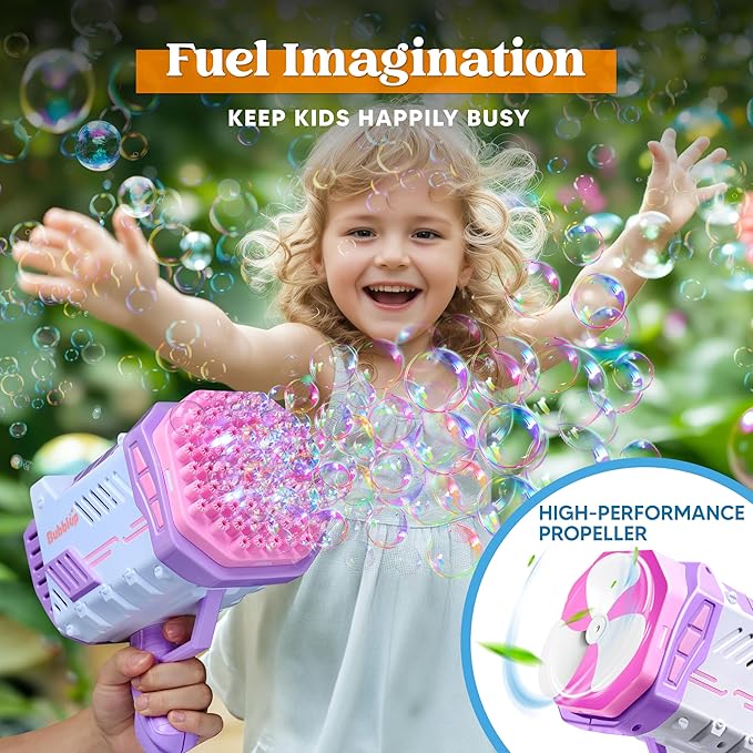 Sloosh Bubble Machine Gun W/Solution - Image 7