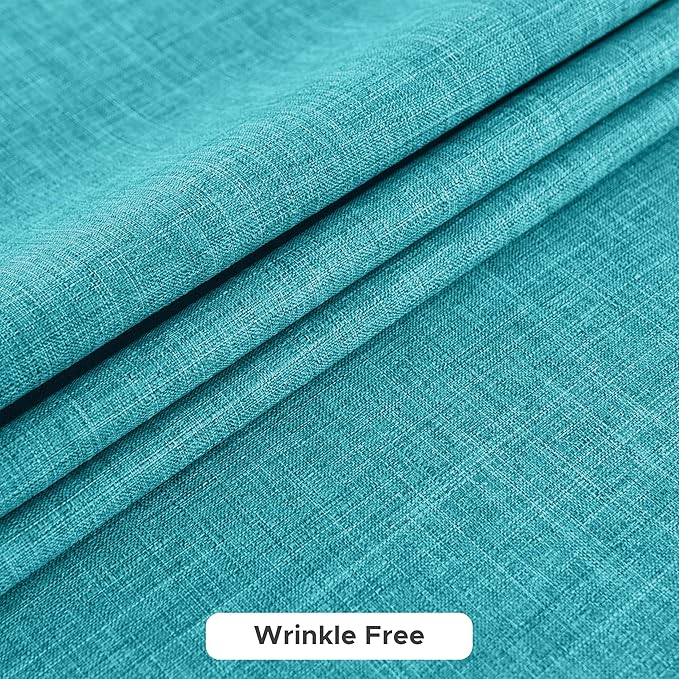 Fitable Square Table Cloth Linen Textured: Water & Stain Resistant Farmhouse - Image 5
