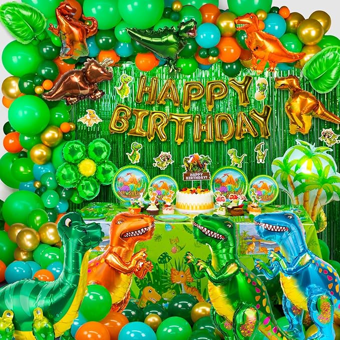 Dinosaur Party Decorations, Dinosaur Birthday Party Supplies by HJINGY