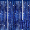 Picoway 4 Pack Foil Fringe Tinsel Backdrop Curtains, Birthday Engagement by Picoway
