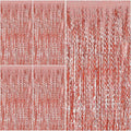 Rose Gold Tinsel Foil Fringe Curtains Wavy Backdrop by BOMSI