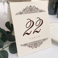 Paisley Wedding Table Numbers, Double Sided, Tent or Use in a Stand by DocumentsandDesigns