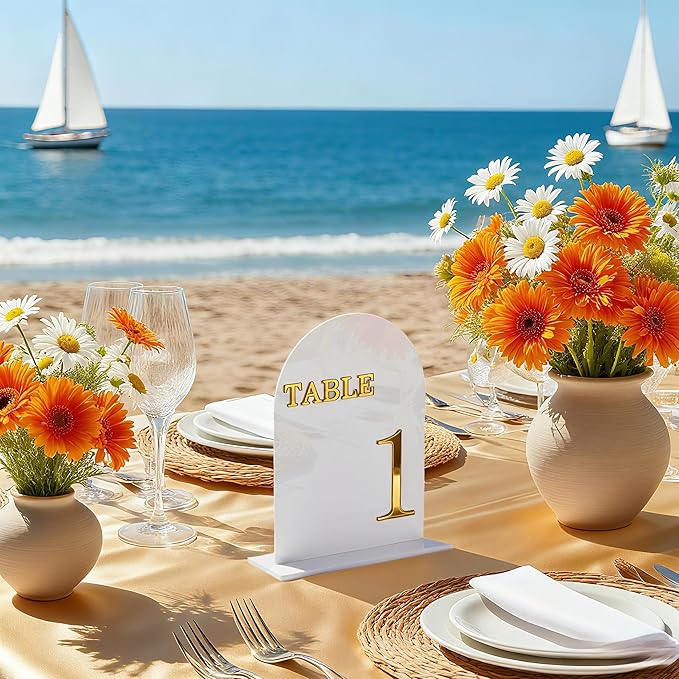 Arch Wedding Table Numbers 1-10 - Image 4