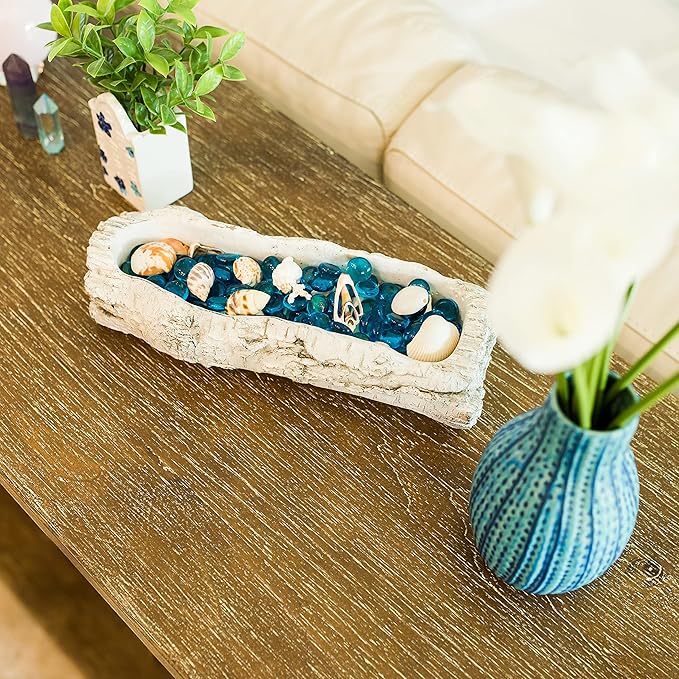 Galashield Flat Glass Marbles for Vases Blue Glass Gems Beads Pebbles Vase - Image 7