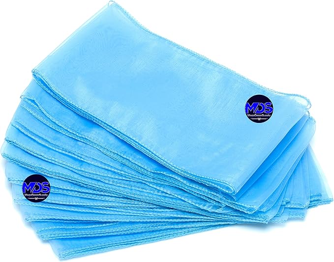 MDS Pack of 250 PCS Organza Chair Sashes Wider Dining Chair Bows Ribbon Tie Back - Image 6