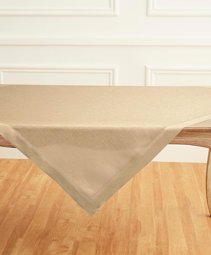Solino Home Linen Square Tablecloth 52 x 52 Inch - Image 5