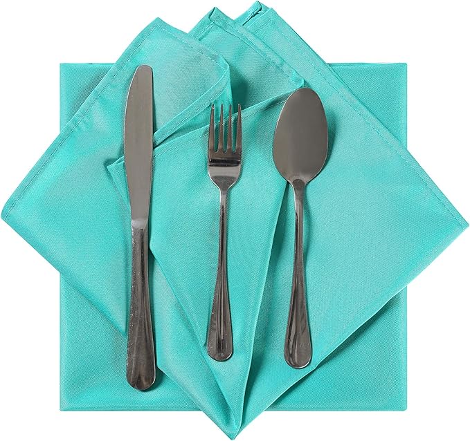 Cloth Napkins 17x17 inch Washable Polyester Dinner Napkins Soft Table Napkins - Image 4