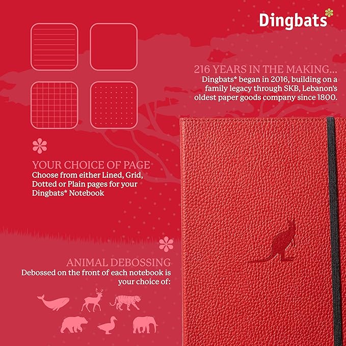 Dingbats* Wildlife Grid Writing Journal Notebook A5 - Image 3