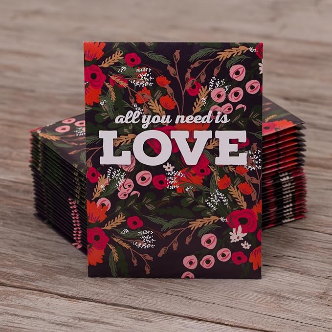 All You Need is Love Bouquet 25 Wildflower Packets - Image 4