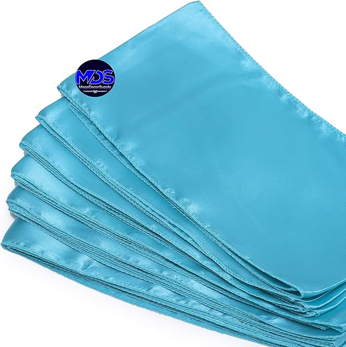 MDS Pack of 300 PCS Satin Chair Sashes Charmeuse Sateen Dining Chair Bows - Image 5