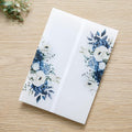 PONATIA 50PCS Vellum Jackets for 5x7 Invitation Cards- 135GSM Dusty Blue by ponatia