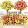 AmyHomie 16 Bundles Artificial Flowers by AmyHomie