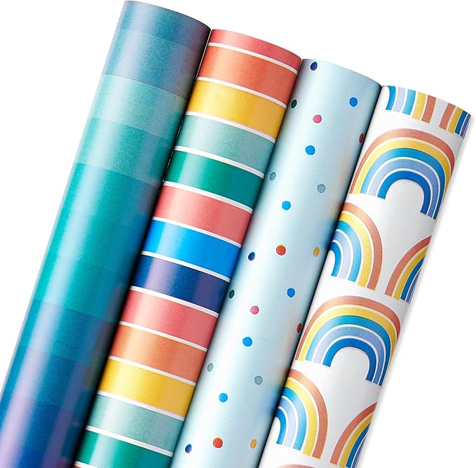 American Greetings 160 sq. ft. Reversible Wrapping Paper Set - Image 6