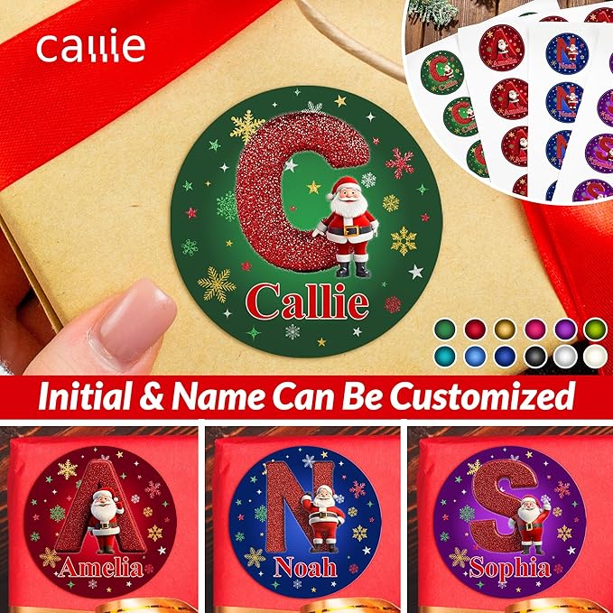callie Personalized Christmas Stickers - Image 6