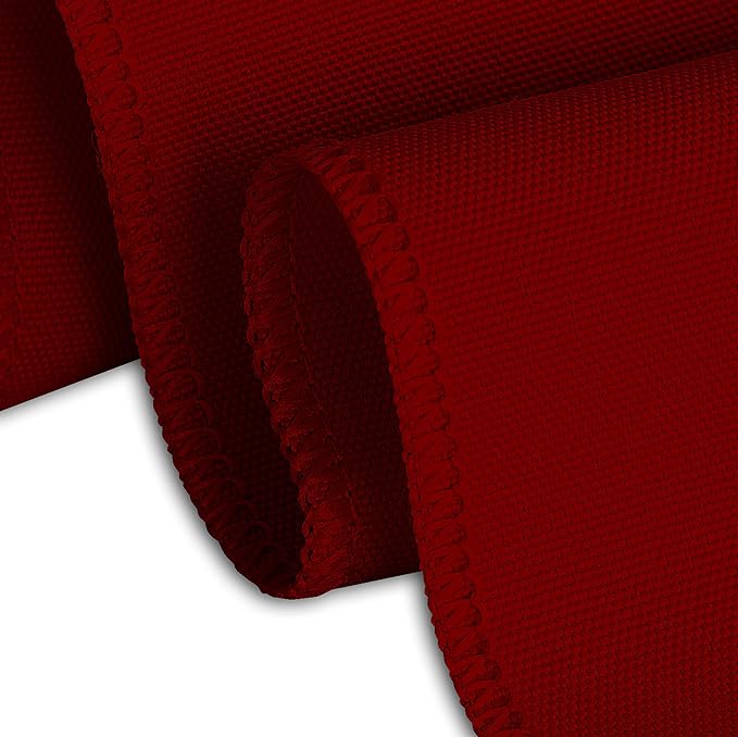 LTC LINENS 2 Pack 120 Inch Round Tablecloth Burgundy - Image 4
