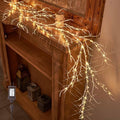 LITBLOOM Birch Garland with Lights 6FT 120 Fairy Lights Plug in, Lighted White by LITBLOOM