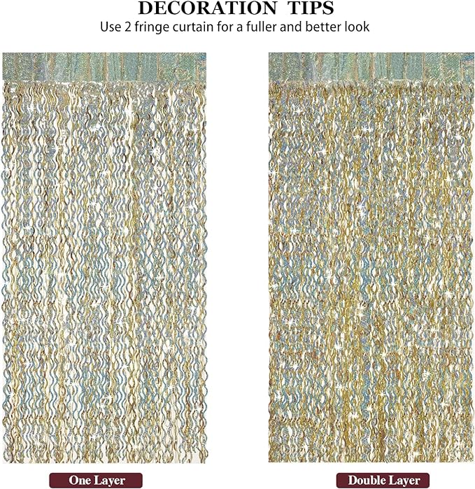 Champagne Gold Foil Fringe Backdrop - Image 5