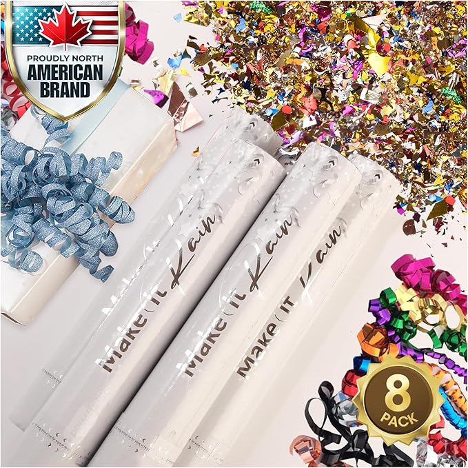 PrimePure Confetti Cannon Party Poppers by PRIMEPURE