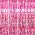 GOER 3.2 ft x 8.2 ft Metallic Tinsel Foil Fringe Curtains Party Photo Backdrop by GOER