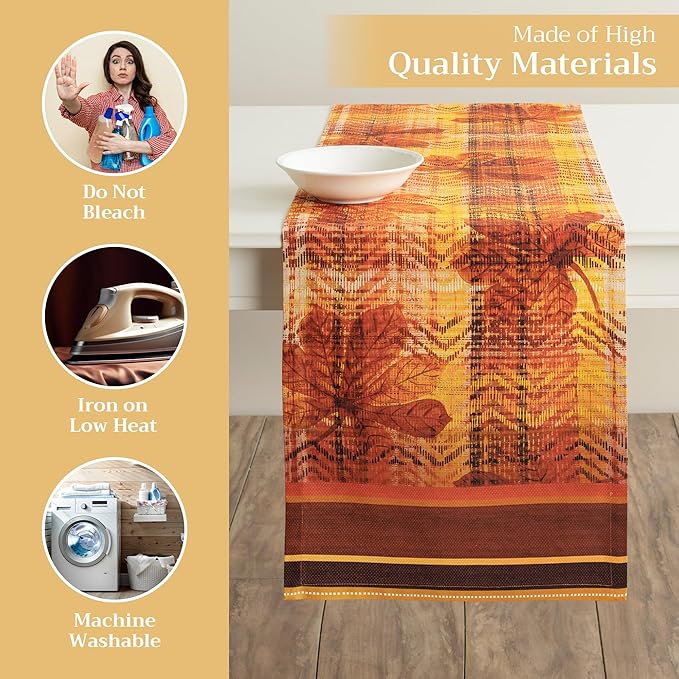 Maison d' Hermine Table Runner 100% Cotton Double Layer Table Runners 72 inches - Image 3