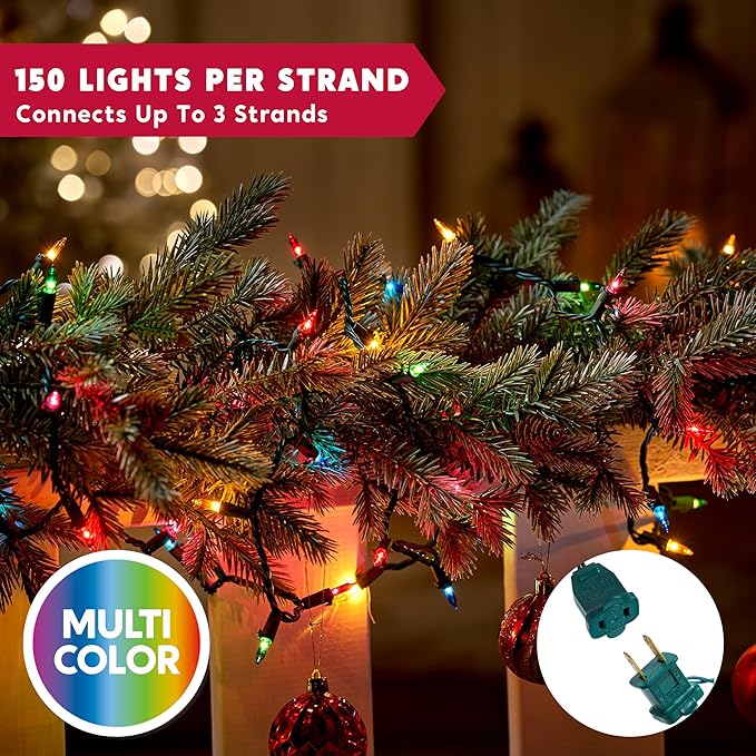 Joiedomi Multicolor Christmas String Lights, 450 93.6FT Christmas Fairy Tree - Image 3