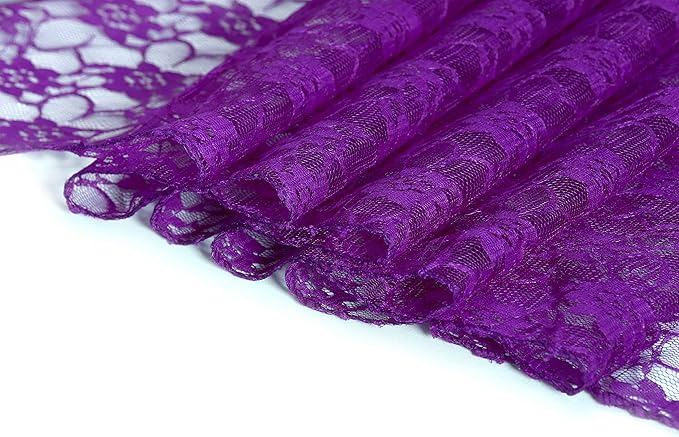 MDS Pack of 20 Wedding 12 x 108 inches Lace Table Runner - Image 5