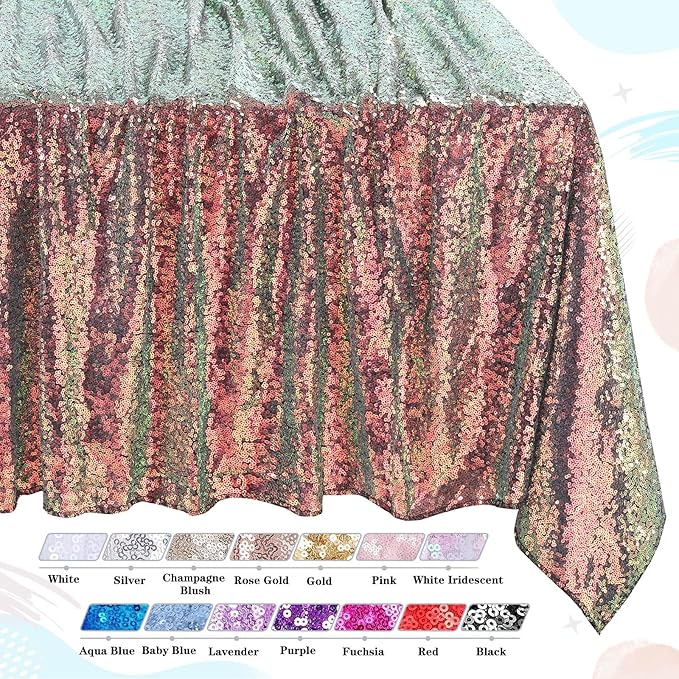 QueenDream Sparkly Sequin Tablecloth - Image 7