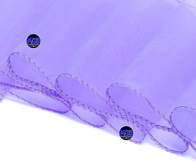 MDS Pack of 150 PCS Organza Chair Sashes Wider Dining Chair Bows Ribbon Tie Back - Image 5