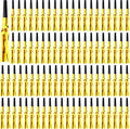 102 Pieces Glitter Gold Fringed Noise Maker Musical Blow Outs Musical Blowouts by Cagemoga