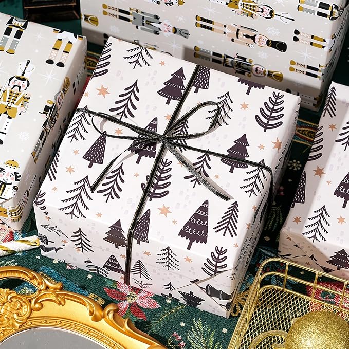 Ulmasinn Reversible Christmas Wrapping Paper Roll - Image 7