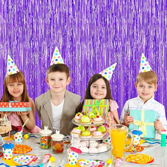 Purple Foil Curtain Backdrop - Image 8