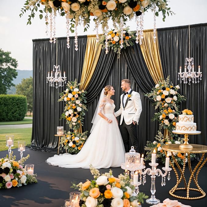 10x10FT Black Sequin Backdrop - Image 8