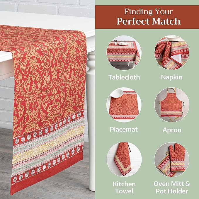 Maison d' Hermine Table Runner 100% Cotton Single Layer Table Runners 108 - Image 5