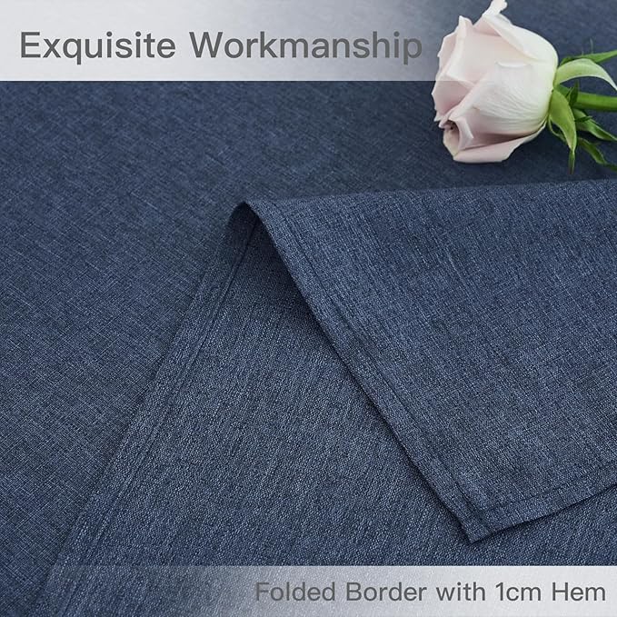 maxmill Linen Texture Tablecloth Water Resistant Antiwrinkle Spillproof - Image 6