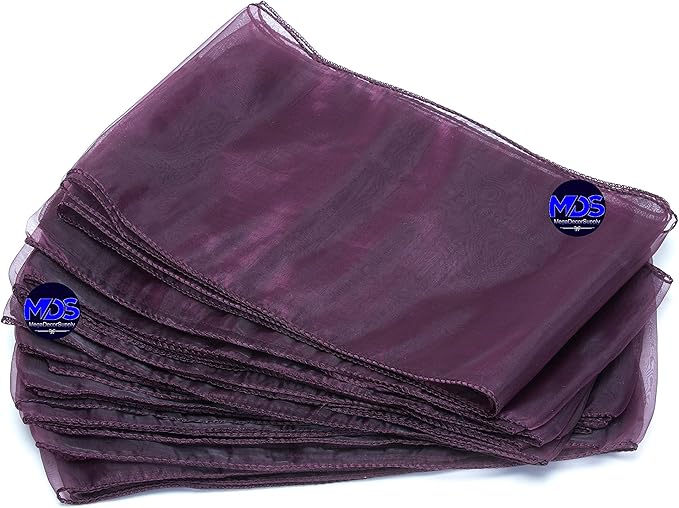 MDS Pack of 100 PCS Organza Chair Sashes Wider Dining Chair Bows Ribbon Tie Back - Image 5