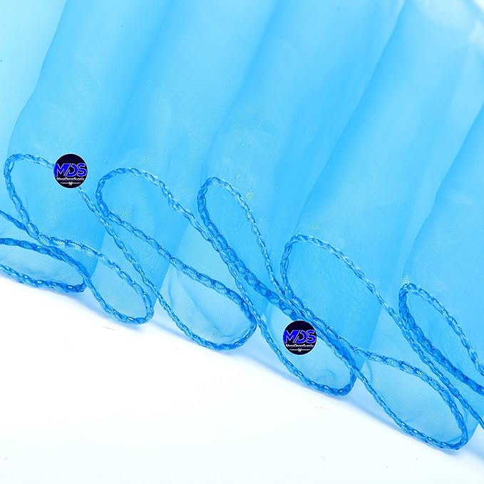 MDS Pack of 75 PCS Organza Chair Sashes Wider Dining Chair Bows Ribbon Tie Back - Image 4