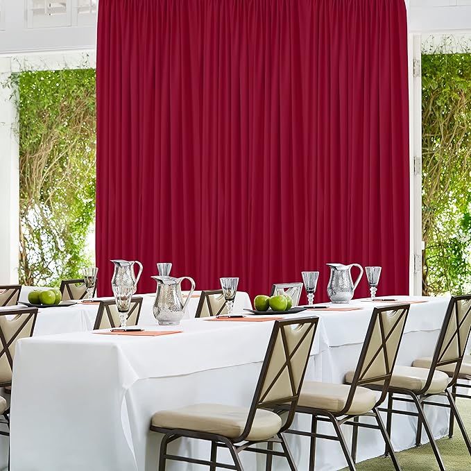 AK TRADING CO. 10 feet x 10 feet Polyester Backdrop Drapes Curtains Panels - Image 11
