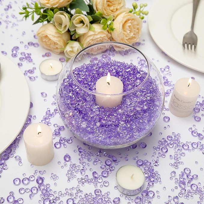 Vase Fillers for Centerpieces Home Deco, 8700 Pieces Purple Diamond Table - Image 3